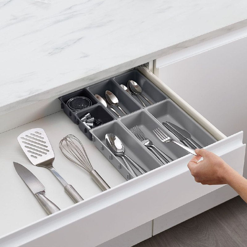 ORGANIZADOR DE GAVETAS DE COCINA PARA CUBIERTOS 7UND