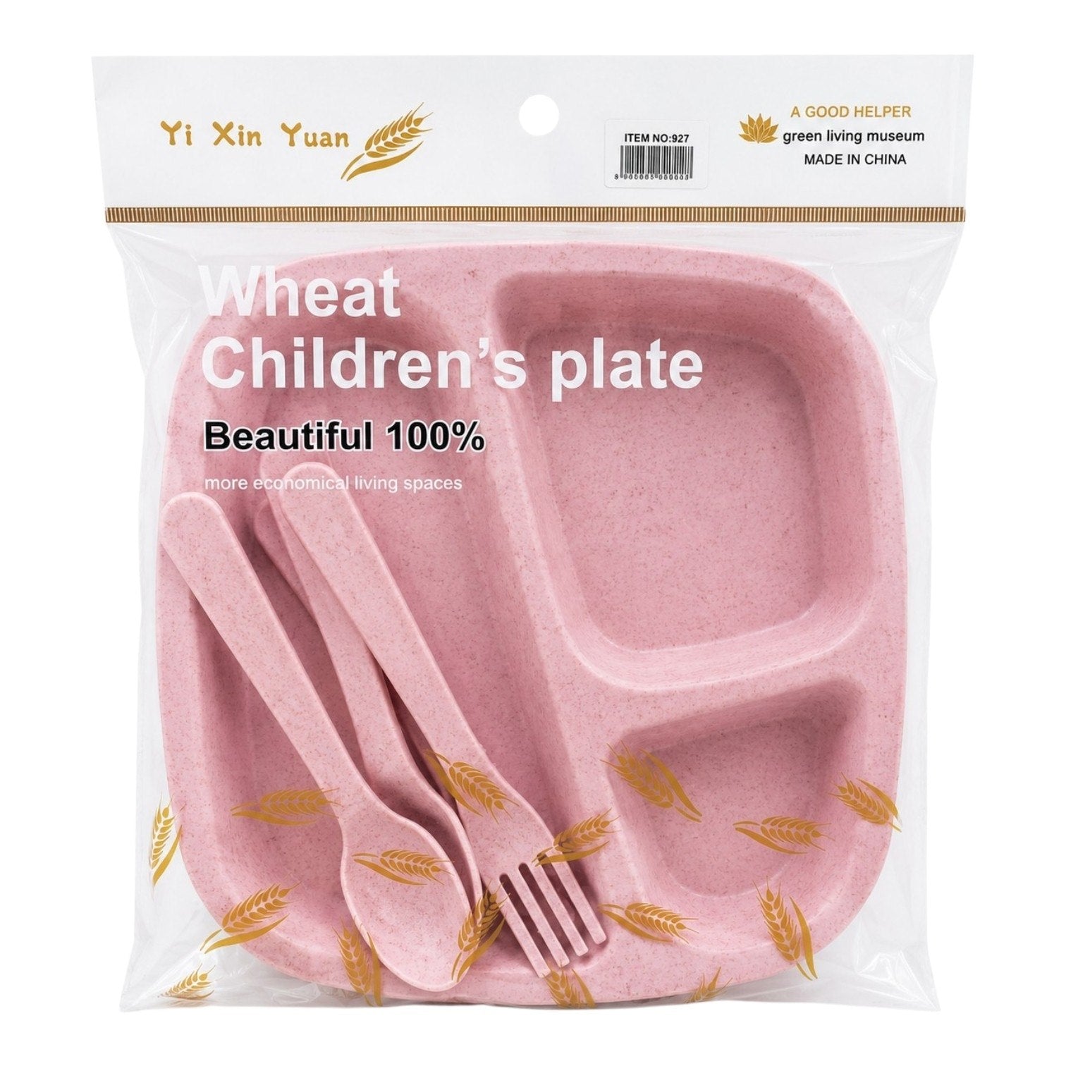 PLATO EN SET INFANTIL PRÁCTICAS Y DIVERTIDAS YI XIN YUAN 2 PLATOS/ 2 JUEGOS DE CUCHARAS Y TENEDORES