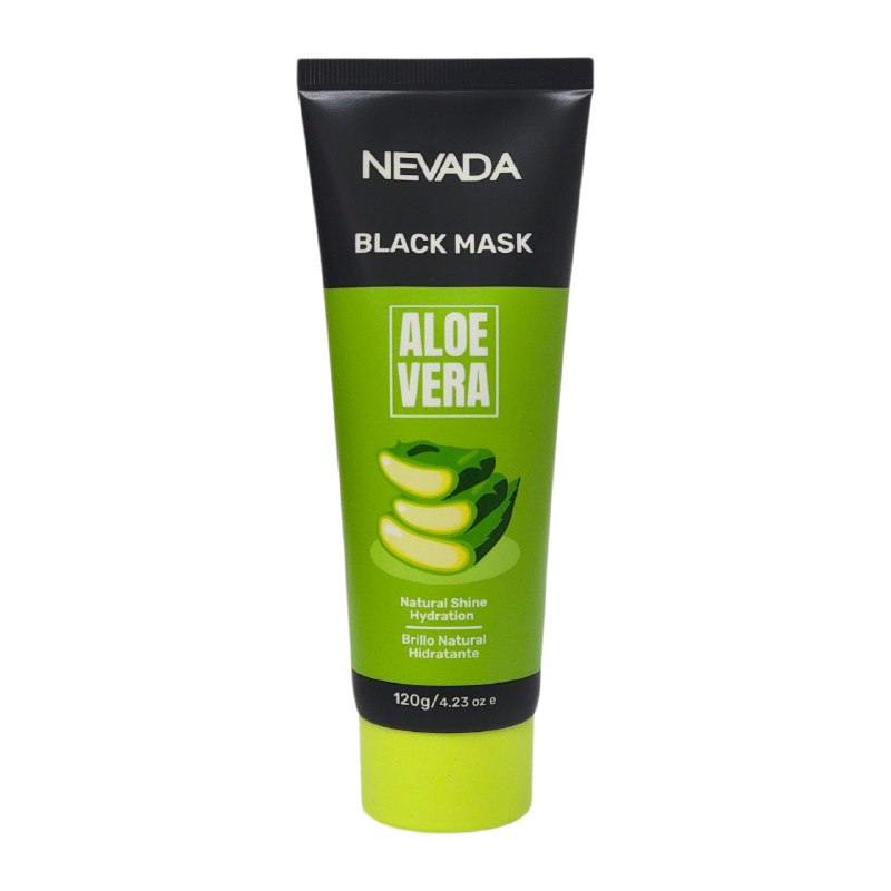 MASCARILLA FACIAL NEGRA CON ALOE VERA HIDRATANTE QUE ELIMINA PUNTOS NEGROS NEVADA 120G