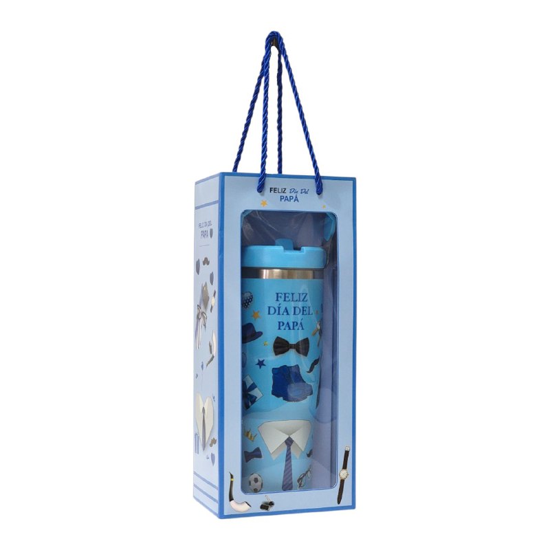 BOTE TERMICO DE REGALO PARA PADRE PARA BEBIDAS FRIAS Y CALIENTES BENELI HOME