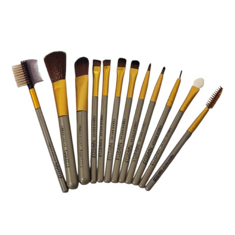 BROCHAS PARA MAQUILLAJE EN SET DE 12 PIEZAS NAKED3 URBAN DECAY