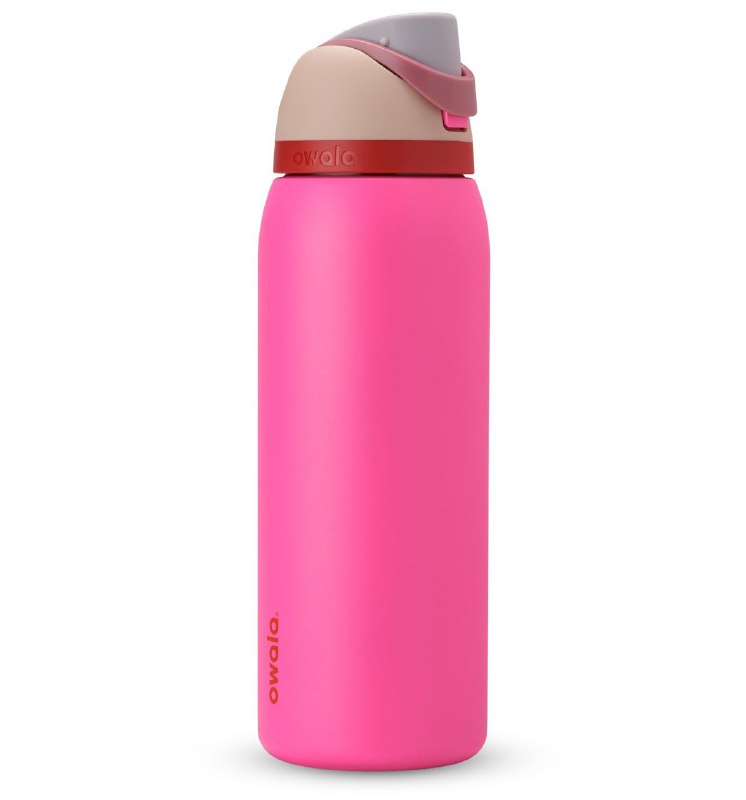 BOTE ORIGINAL TERMICO BOTELLA DE AGUA, AISLAMIENTO Y PAJILLA INCORPORADA, FACIL DE LIMPIAR, RESISTENTE A MANCHAS Y OLORES, 24H FRIO, 2 FORMAS DE BEBER OWALA 32OZ