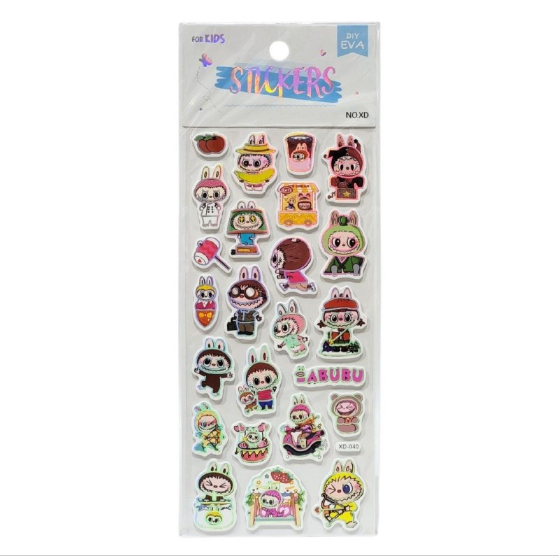 STICKERS DE DECORACION PEGATINAS DE LABUBU 3D
