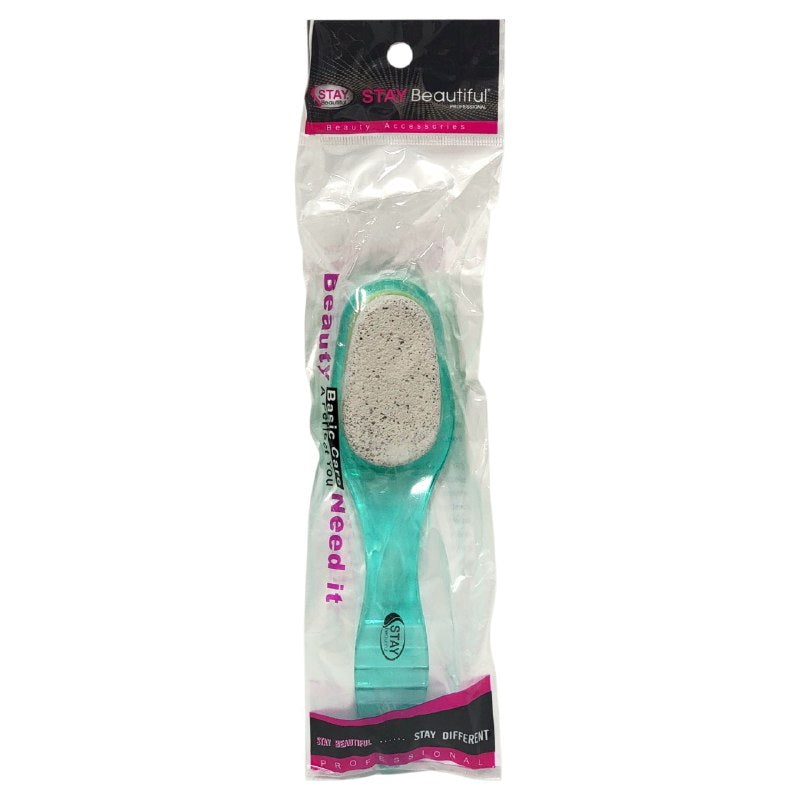 LIMA PIEDRA POMEZ LIMA DE PEDICURA 2 EN 1 STAY BEAUTIFUL 2X21CM, 4 COLORES