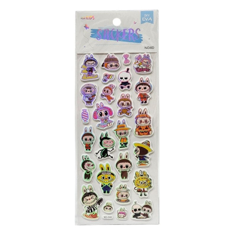 STICKERS DE DECORACION PEGATINAS DE LABUBU 3D