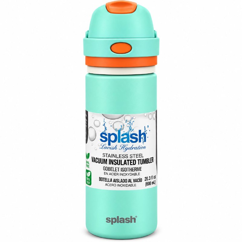BOTE TERMICO DE ACERO INOXIDABLE SPLASH 600ML