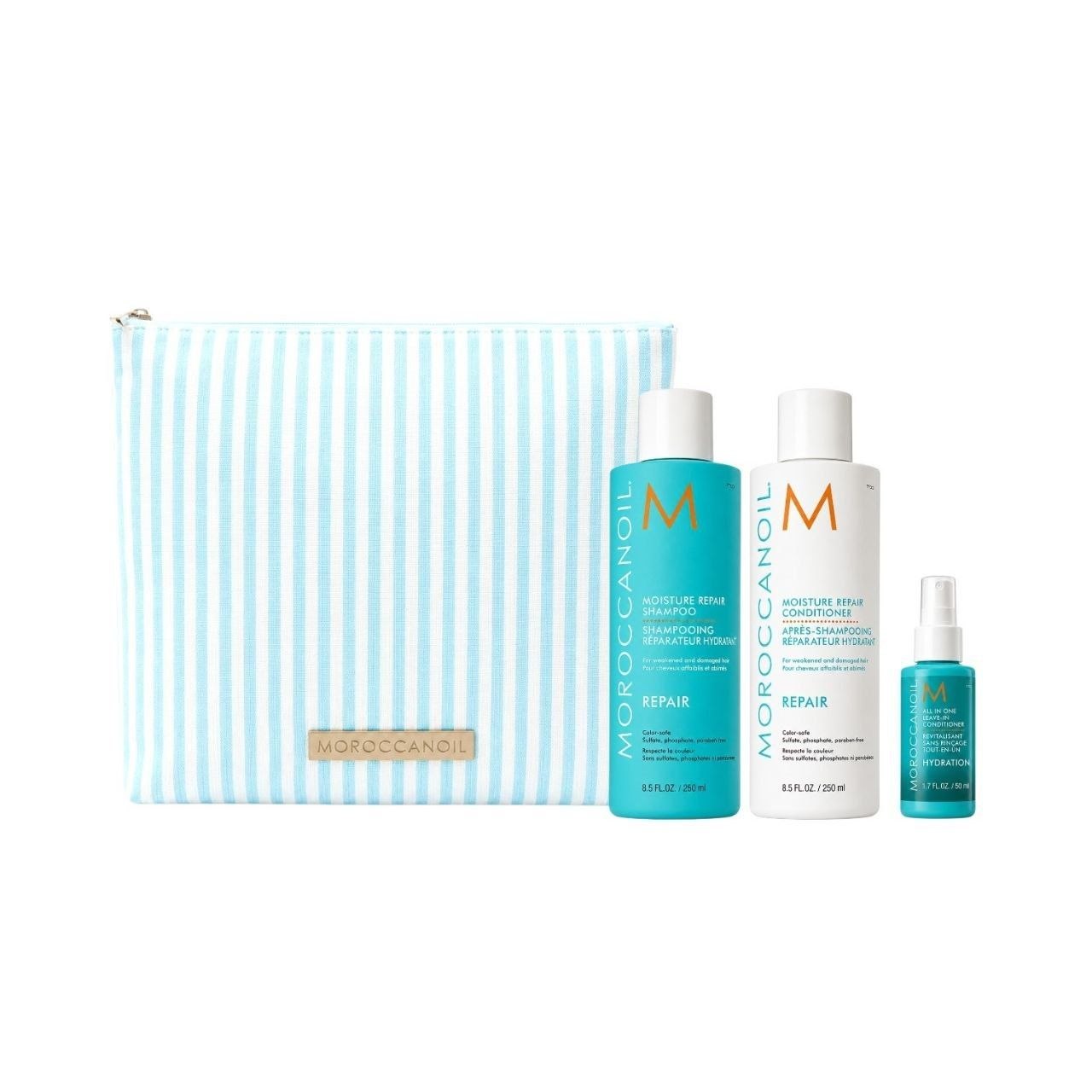 SET DE REPARACIÓN CAPILAR MOROCCANOIL REPAIR COLLECTION 3 PIEZAS 1 UND