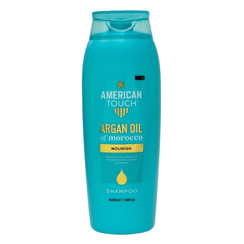SHAMPOO PARA EL CABELLO CON ACEITE DE ARGAN DE MARRUECOS SUAVIZANTE AMERICAN TOUCH 400ML
