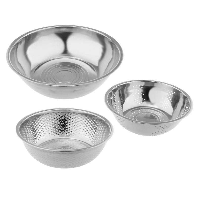 SET DE TAZONES DE ACERO INOXIDABLE 3PCS DECAKILA