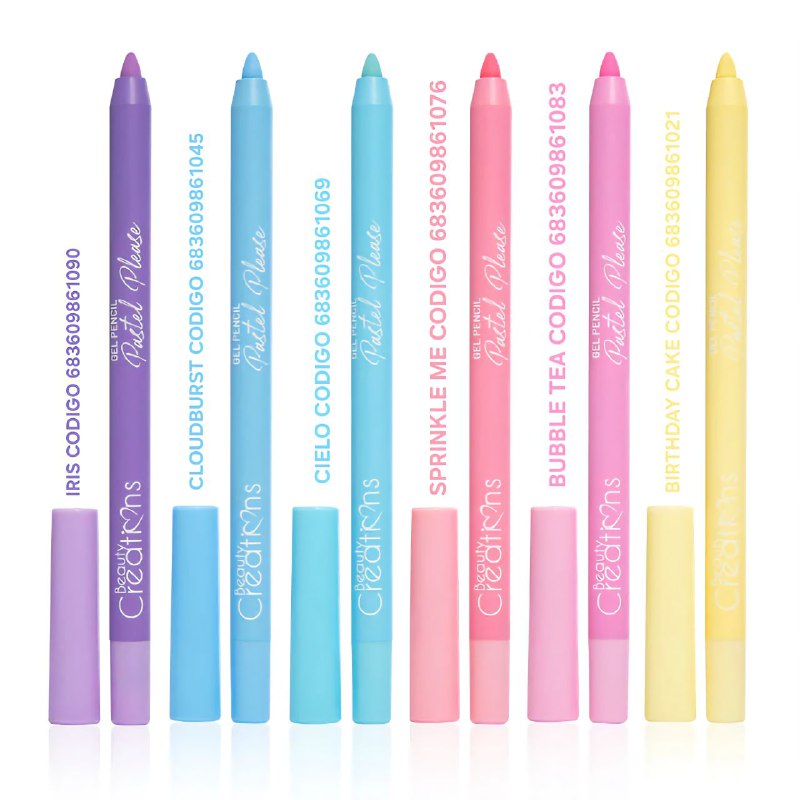 DELINEADOR DE OJOS EN LAPIZ DE GEL, RESISTENTE AL AGUA, FACIL DE USAR, APLICACION CEMOSA Y SUAVE, 6 TONOS ORIGINAL BEAUTY CREATIONS 1.05G