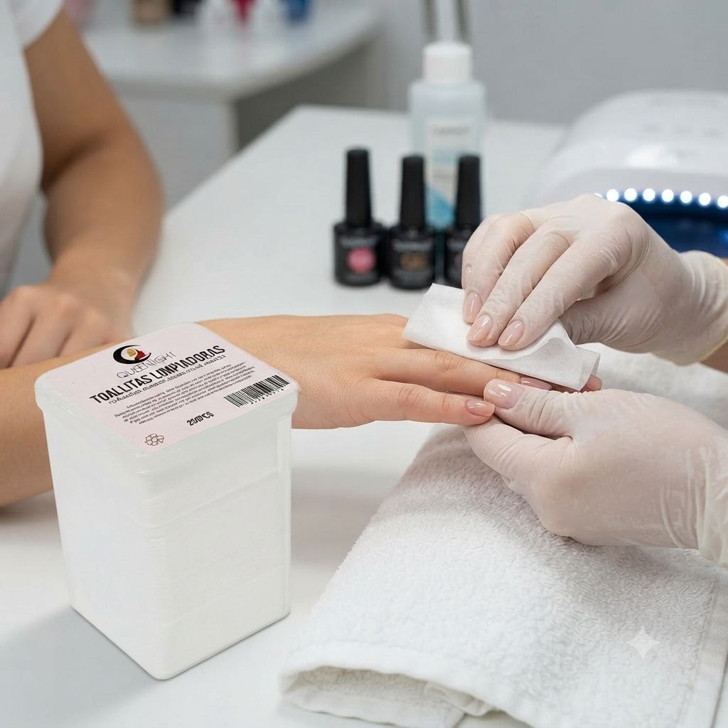 TOALLITAS LIMPIADORAS DE ALGODÓN SIN PELUSA EVITAR DEJAR RESIDUOS DE PELUSA EN LAS UÑAS QUEENIGHT 200