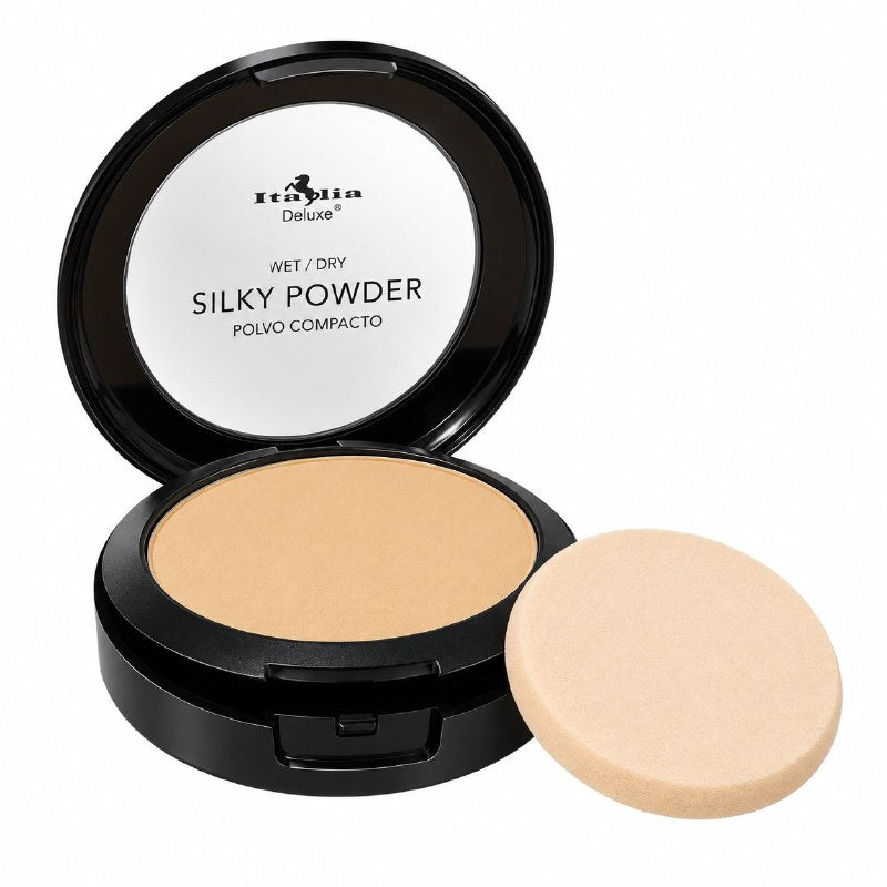 POLVO COMPACTO MATIFICANTE CON PROTECCION SOLAR TONO LIGHT BEIGE 05 ITALIA DELUXE 8G