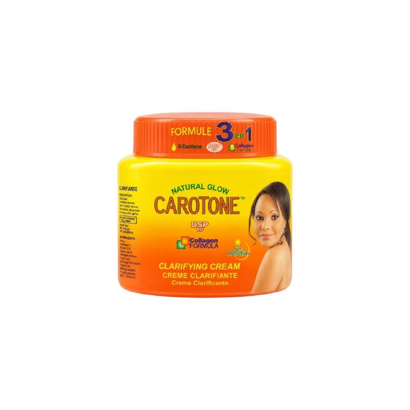 CREMA FACIAL ACLARANTE, ILUMINADORA Y CON PROTECCION SOLAR DE CAROTENO Y COLAGENO CAROTONE 135ML