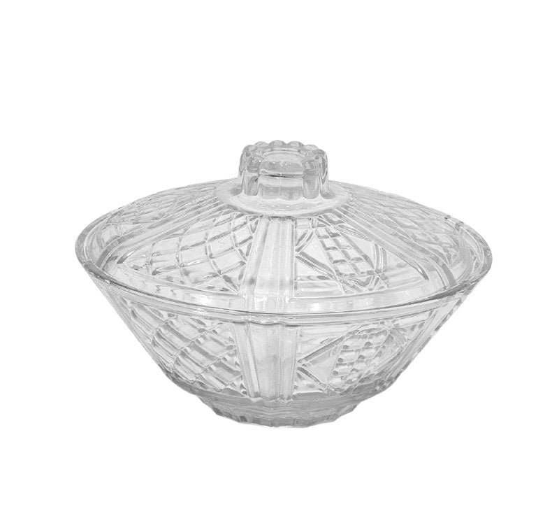 RECIPIENTE AZUCARERA DE CRISTAL DE ALTA CALIDAD Y ELEGANTE SAPPHIRE 18CM