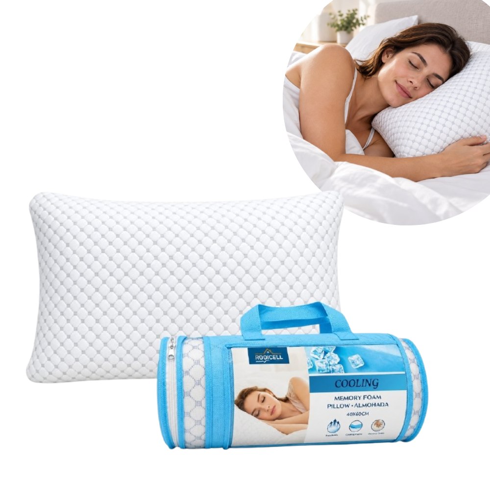 ALMOHADA CON ESPUMA VISCOELASTICA HIPOALERGENICA Y ANTIBACTERIANA BENELI HOME 40X60CM