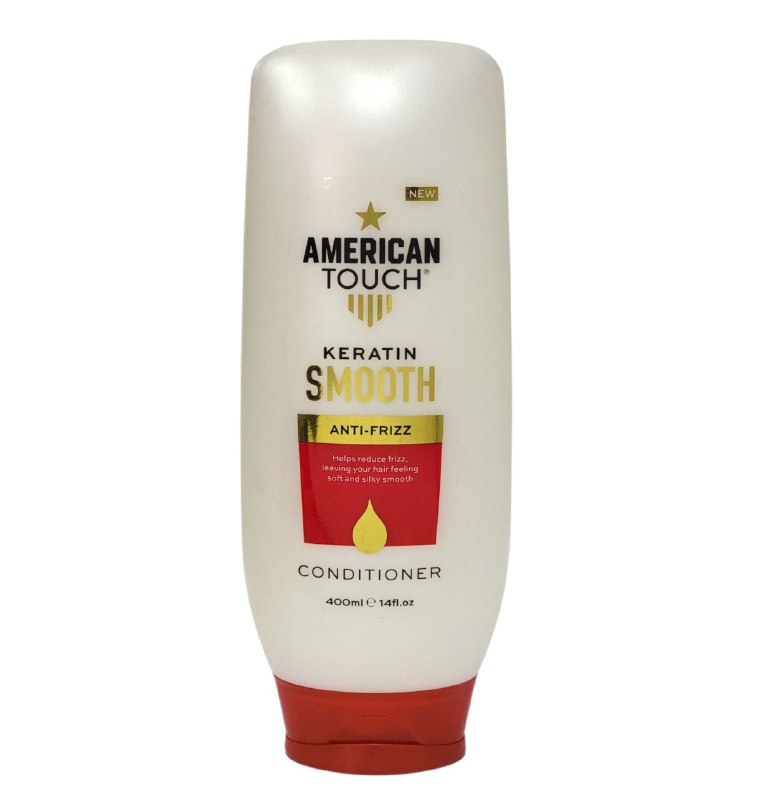 ACONDICIONADOR CON QUERATINA QUE REDUCE EL FRIZZ AMERICAN TOUCH 400ML