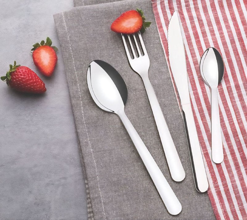 SET DE CUBIERTOS PARA MESA COMPLETO DE ACERO INOXIDABLE 24PCS TRAMONTINA