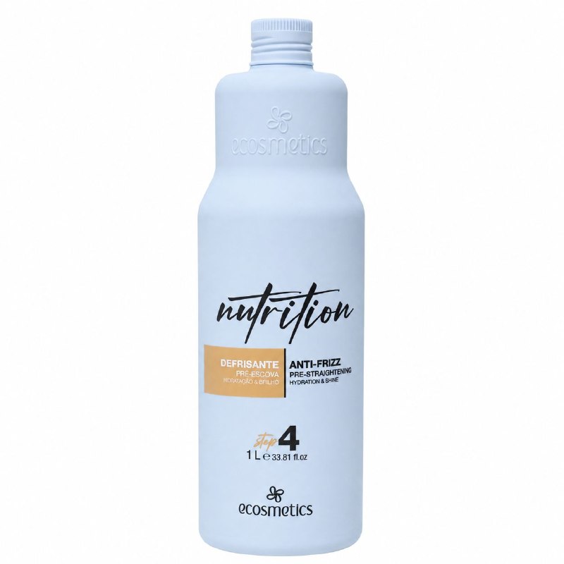 DESFRISANTE Y PROTECTOR TERMICO PRE ALISADO ANTI FRIZZ PASO 4 CON AGENTES ACONDICIONADORE E HIDRATANTES ECOSMETICS 1L