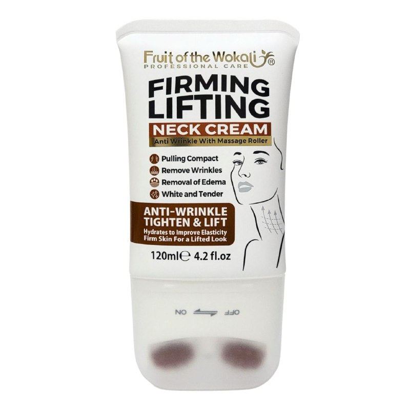 CREMA PARA EL CUELLO  COLAGENO PARA EL CUELLO, TENSA Y ELEVA LA PIEL DEL CUELLO, ANTIARRIGAS, REAFIRMANTE, SUAVIZA LA PIEL FRUIT OF THE WOKALI 120ML