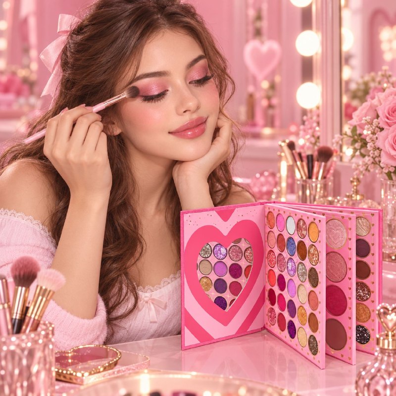 PALETA DE SOMBRAS Y MAQUILLAJE MULTIFUNCIONAL PARA OJOS Y ROSTRO KEVIN & COCO