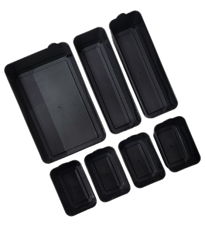 ORGANIZADOR BANDEJAS FLEXIBLES DE 3 TAMAÑOS PARA OFICINA, COCINA O BAÑO KOLORR STYLE 7UND