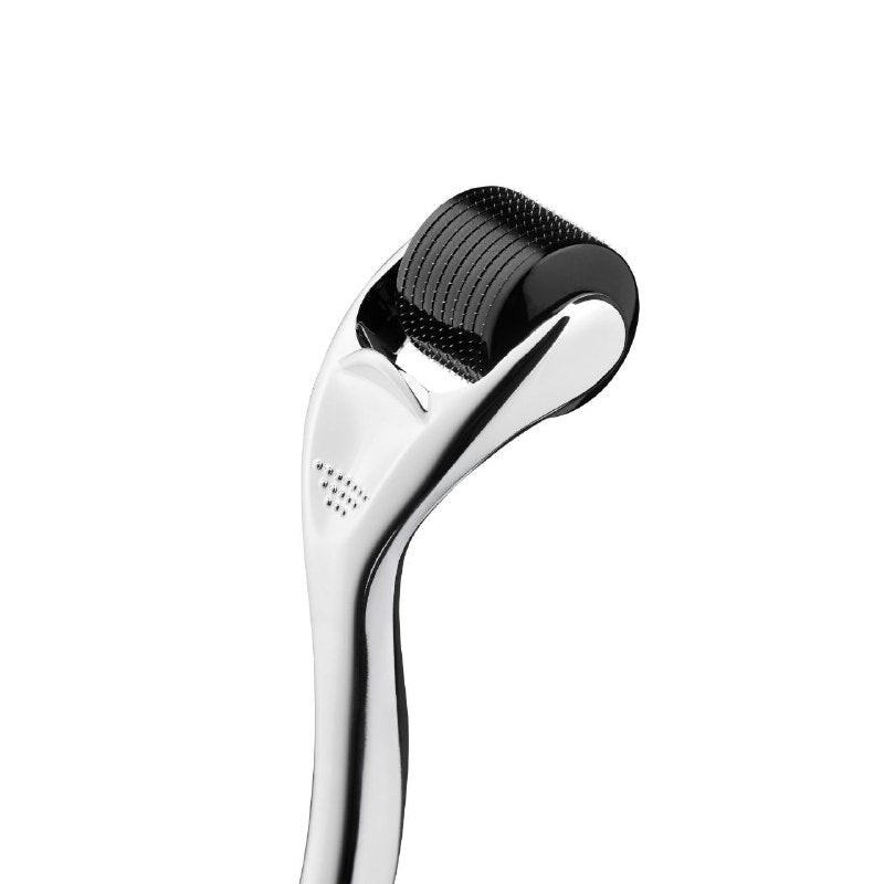 RODILLO FACIAL MASAJEADOR CON MICROAGUJAS DE TITANIO DE 0.5MM DERMAROLLER