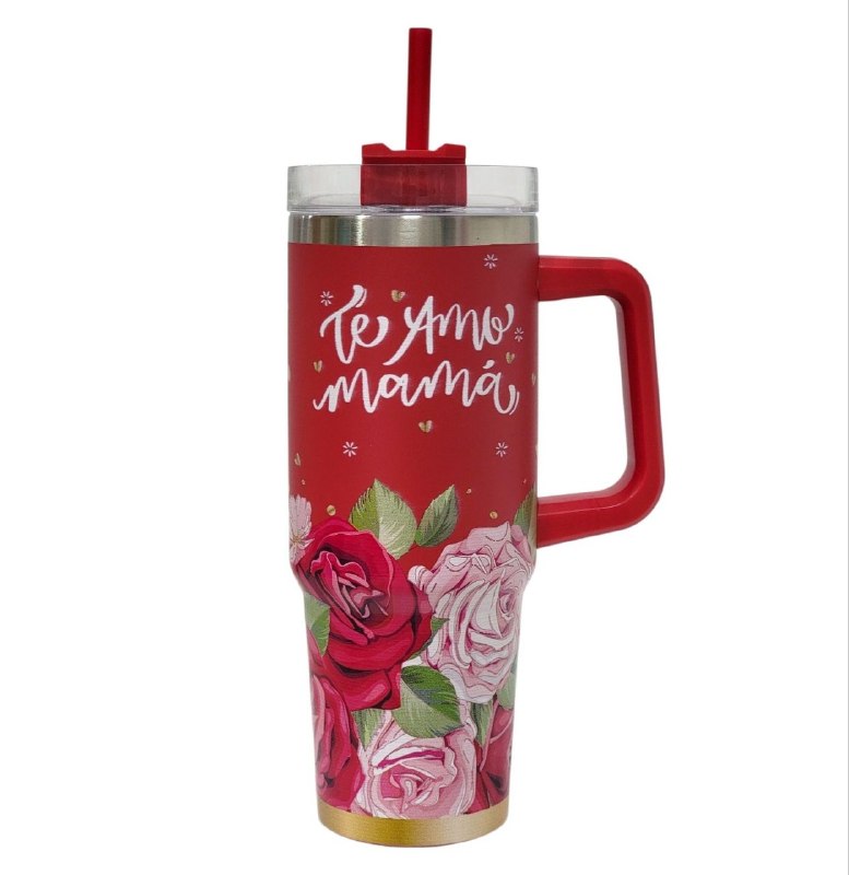 TERMO PORTATIL DE ALTA RESISTENCIA DE ACERO INOXIDABLE DEL DIA DE LAS MADRES 900ML