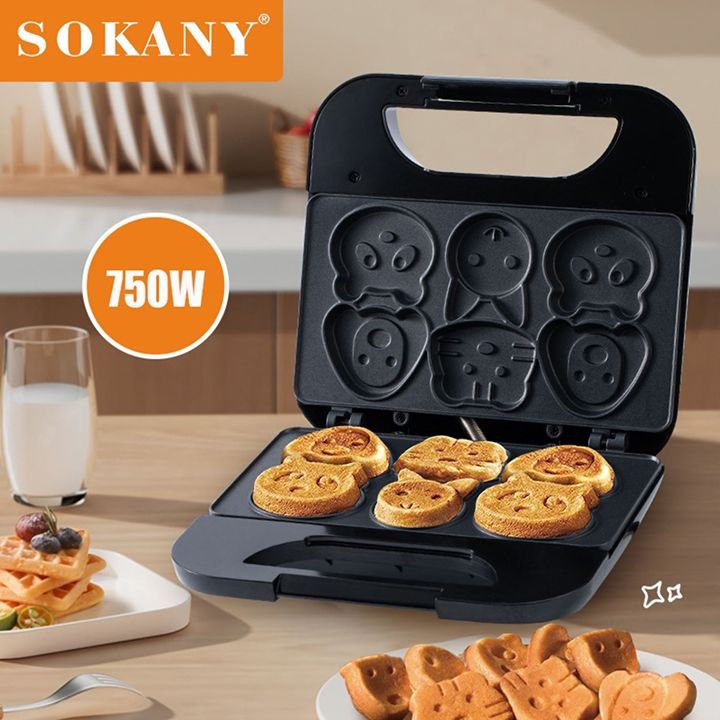 MAQUINA ELECTRICA PARA HACER GALLETAS EN FORMA DE ANIMALES SK-08005 SOKANY 23X23CM