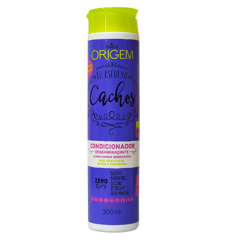 ACONDICIONADOR DESENREDANTE CON ACEITE DE COCO Y ACEITE DE AGUACATE D PANTENOL NAZCA ORIGEM 300ML