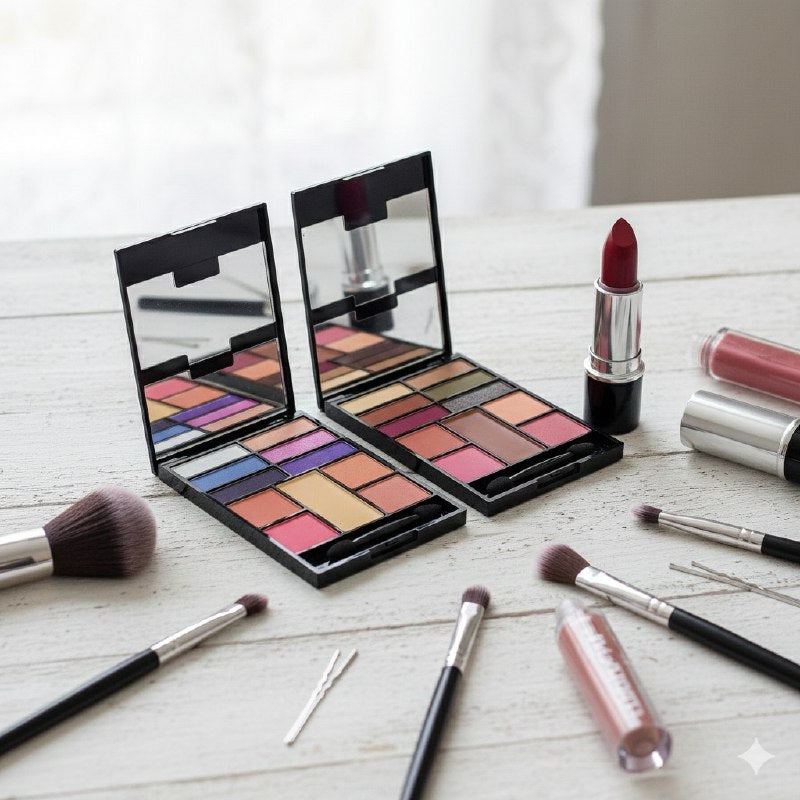 SOMBRAS DE MAQUILLAJE EN PALETA DE OJOS, RUBOR Y CORRECTOR, DALE A TUS OJOS UN COLOR PERSONALIZADO 4 TONOS DE PALETAS STAY BEAUTIFUL 20.6G