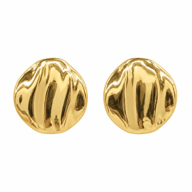 ARITOS DE ENCHAPE PARA DAMA 2.5CM