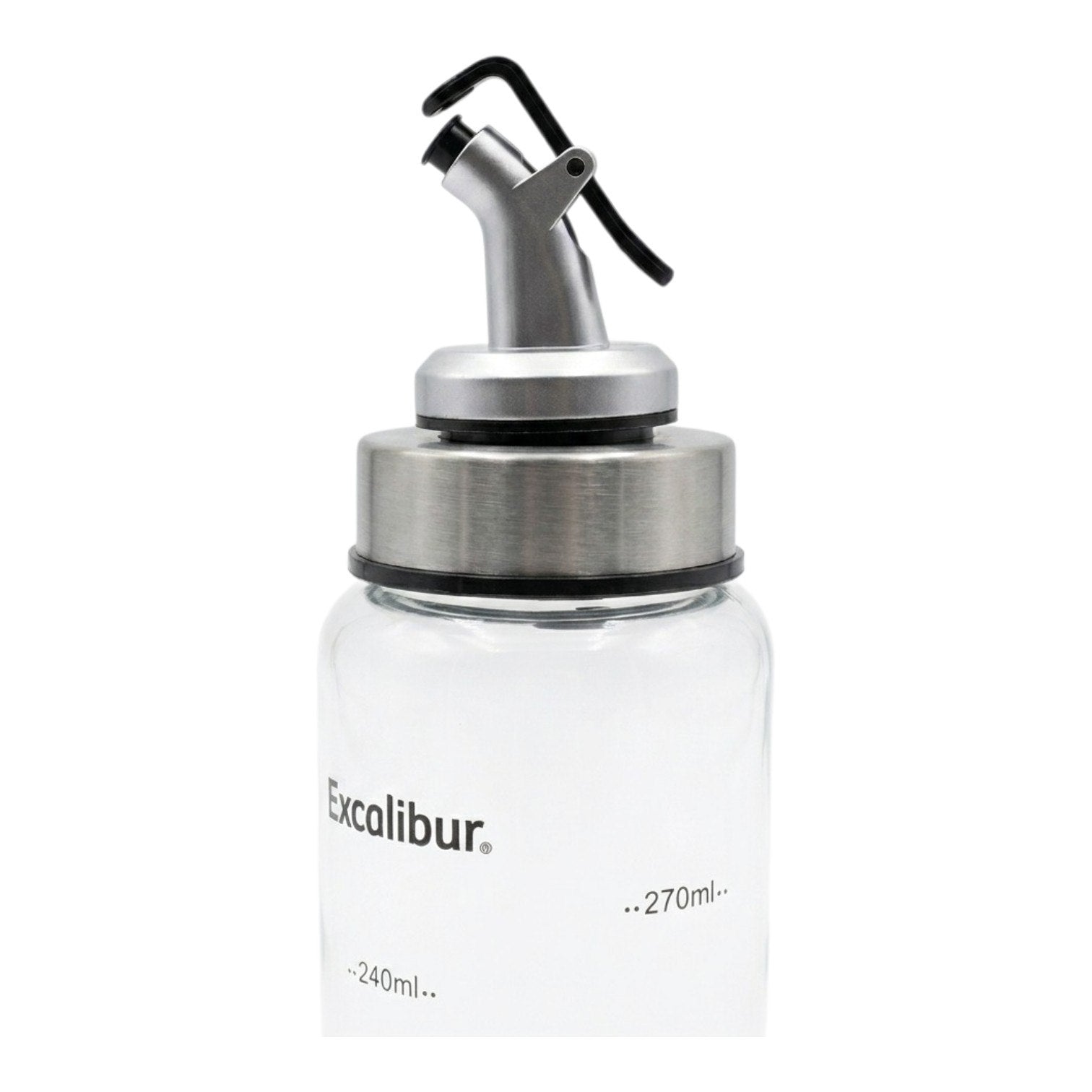 RECIPIENTE DISPENSADOR DE ACEITE DE VIDRIO EXCALIBUR 270ML