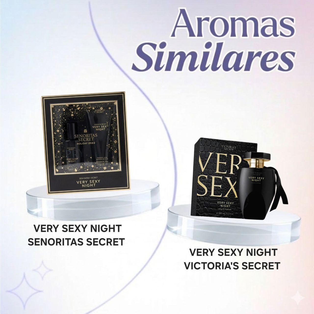 SET SENORITAS SECRET VERY SEXY NIGHT SPLASH 75ML Y CREMA CORPORAL 100ML (M) (AROMA SIMILAR A VICTORIAS SECRET VERY SEXY NIGHT)