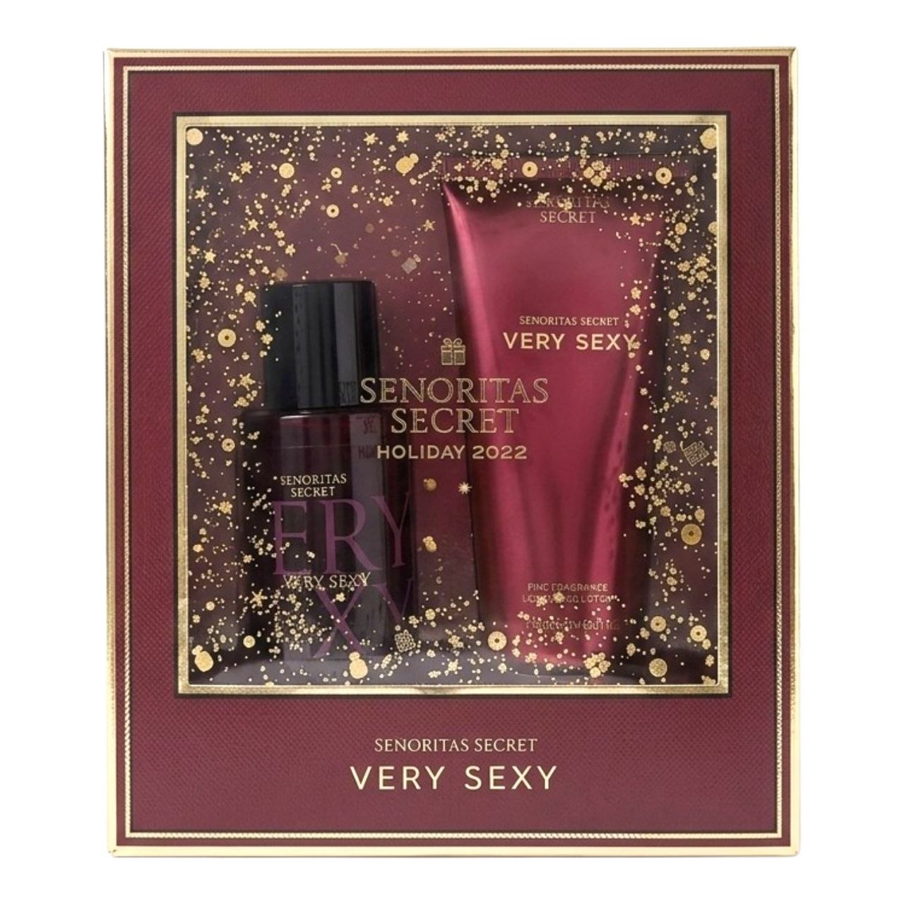 SET SENORITAS SECRET VERY SEXY SPLASH 75ML Y CREMA CORPORAL 100ML (M) (AROMA SIMILAR A VICTORIAS SECRET VERY SEXY)
