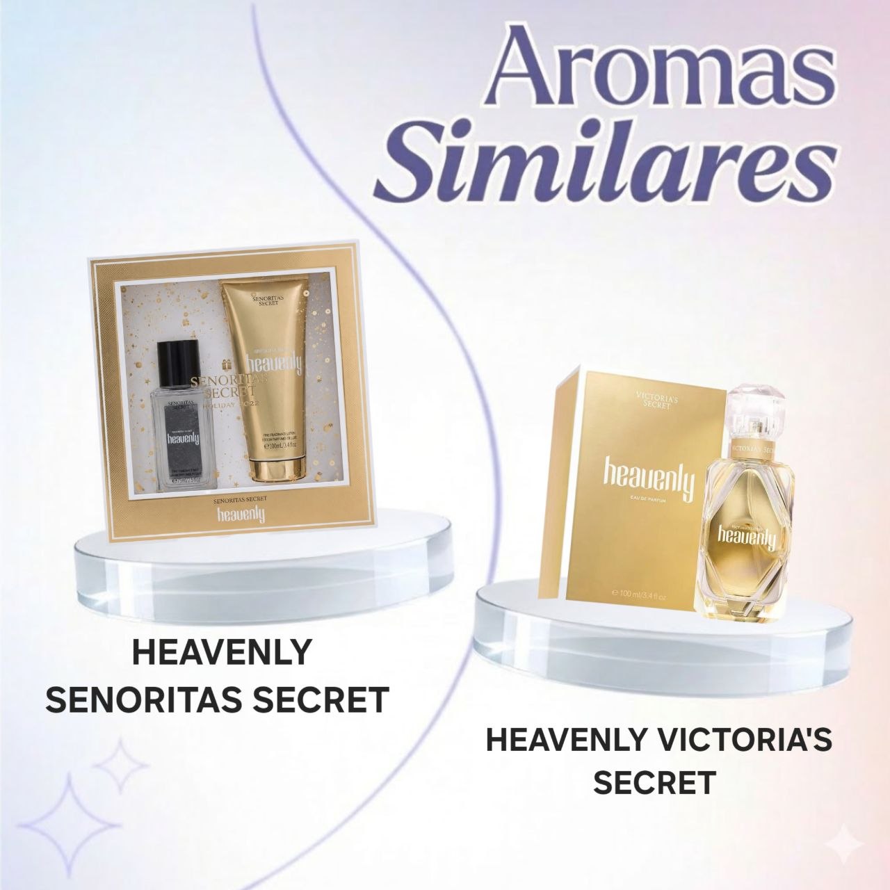 SET SENORITAS SECRET HEAVENLY SPLASH 75ML Y CREMA CORPORAL 100ML (M) (AROMA SIMILAR A VICTORIAS SECRET HEAVENLY)
