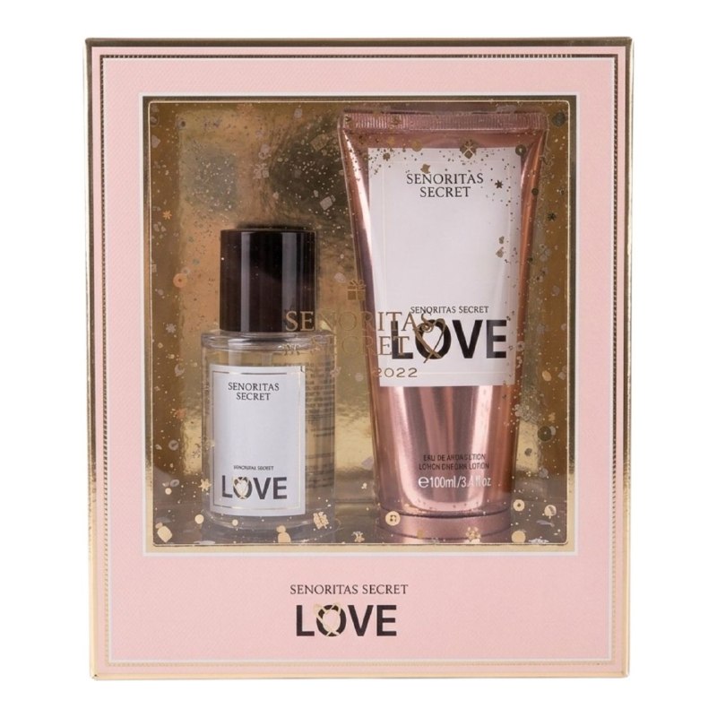 SET SENORITAS SECRET LOVE SPLASH 75ML Y CREMA CORPORAL 100ML (M) (AROMA SIMILAR A VICTORIAS SECRET LOVE)