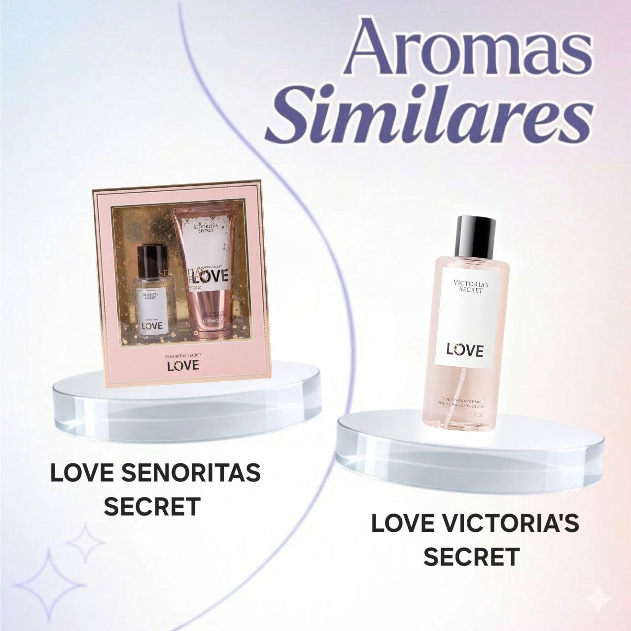 SET SENORITAS SECRET LOVE SPLASH 75ML Y CREMA CORPORAL 100ML (M) (AROMA SIMILAR A VICTORIAS SECRET LOVE)