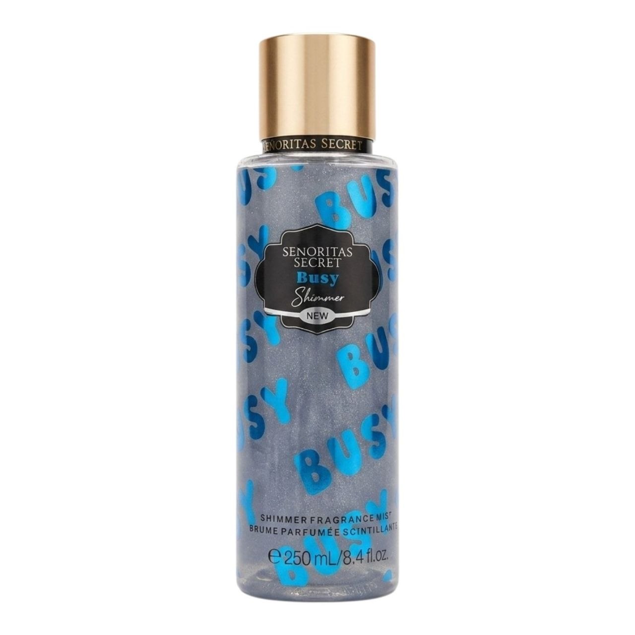 SPLASH SENORITAS SECRET BUSY SHIMMER  250ML (M) (AROMA SIMILAR VICTORIAS SECRET AQUA KISS SHIMMER)