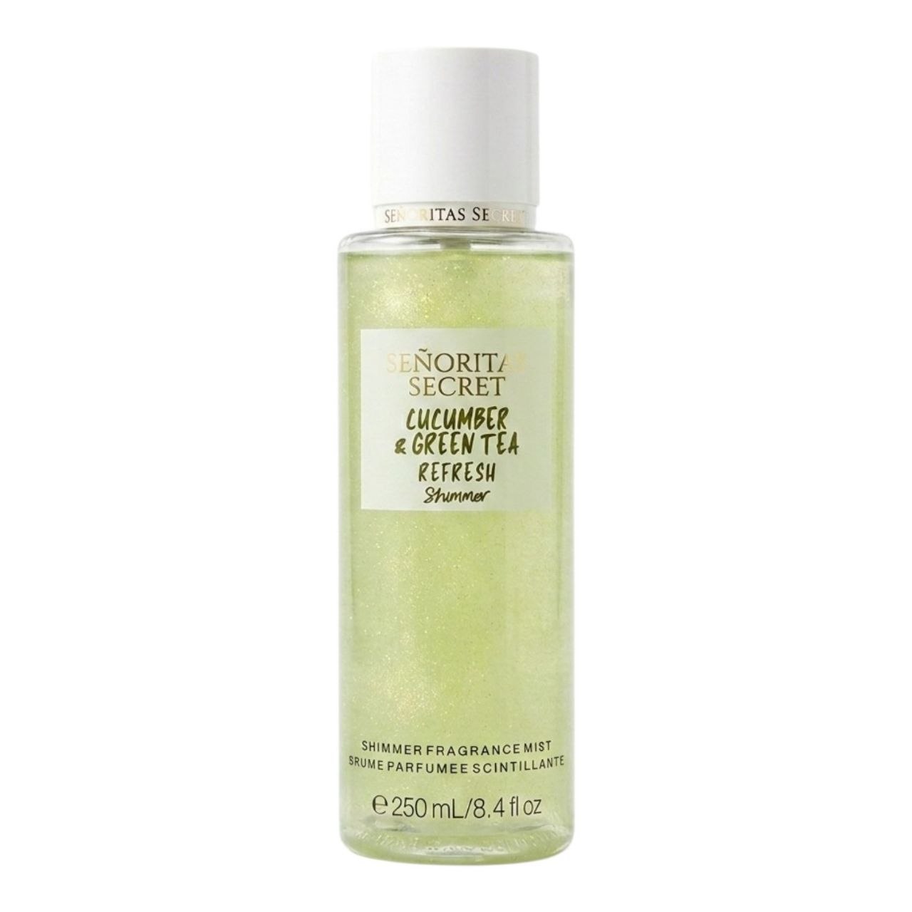 SPLASH SENORITAS SECRET CUCUMBER & GREEN TEA REFRESH SHIMMER 250ML (M) (AROMA SIMILAR VICTORIAS SECRET CUCUMBER & GREEN TEA REFRESH)