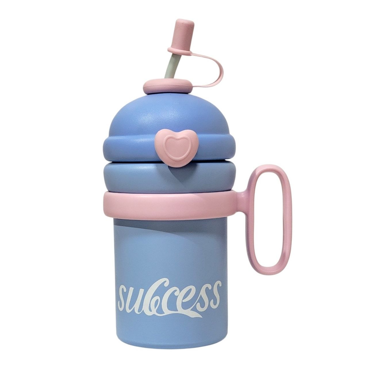 VASO TERMICO ESTILO KAWAII INFANTIL CON PAJILLA 700ML