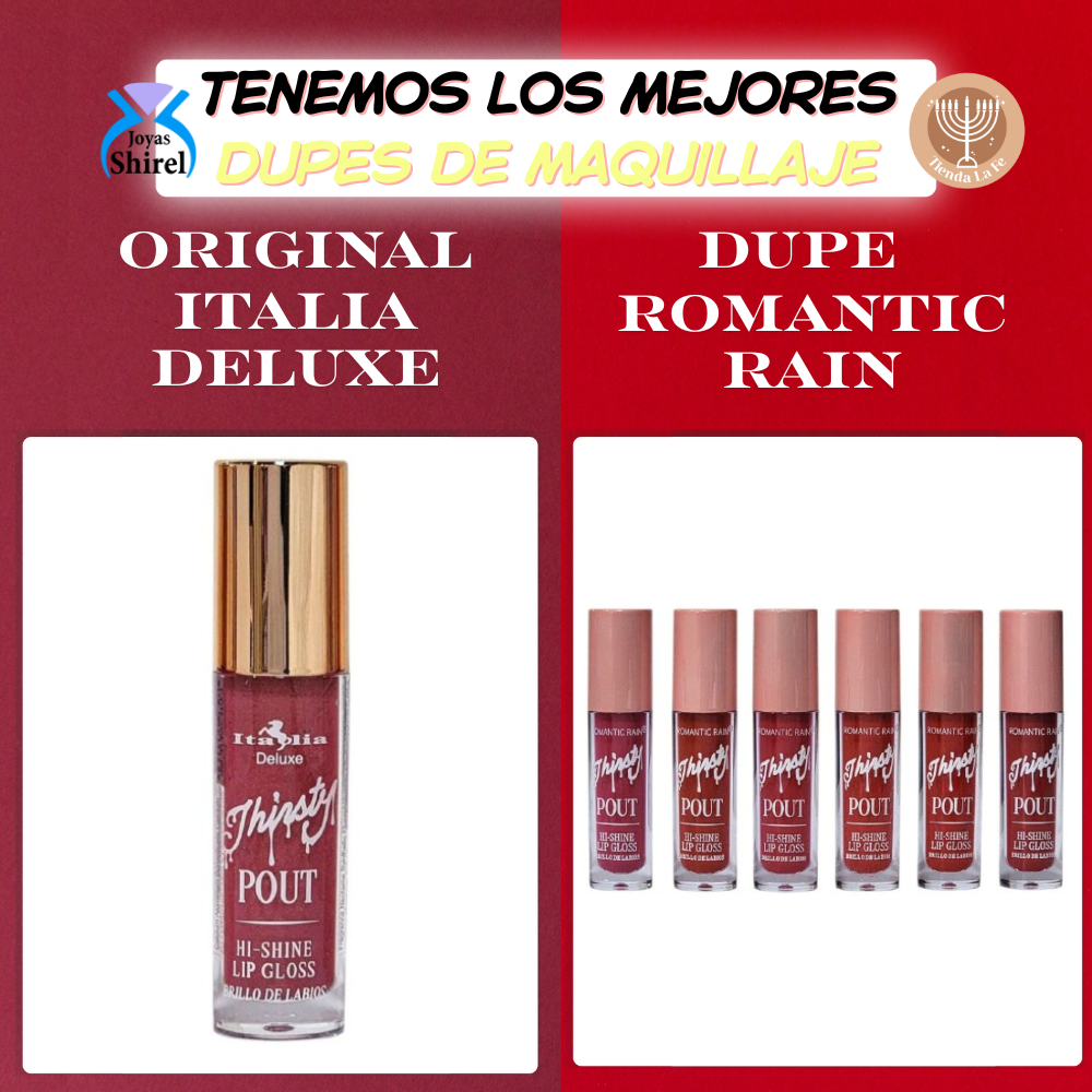 BRILLO LABIAL ROMANTIC RAIN 5ML (DUPE DE ITALIA DELUXE)