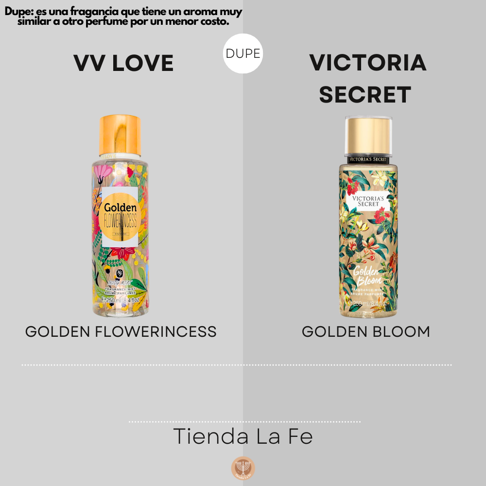 SPLASH VV LOVE GOLDEN FLOWERINCESS 250ML (M) (DUPE VICTORIAS SECRET GOLDEN BLOOM)