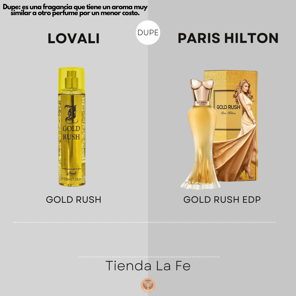 SPLASH LOVALI GOLD RUSH 220ML (M) (DUPE DE PARIS HILTON GOLD RUSH EDP 100ML)