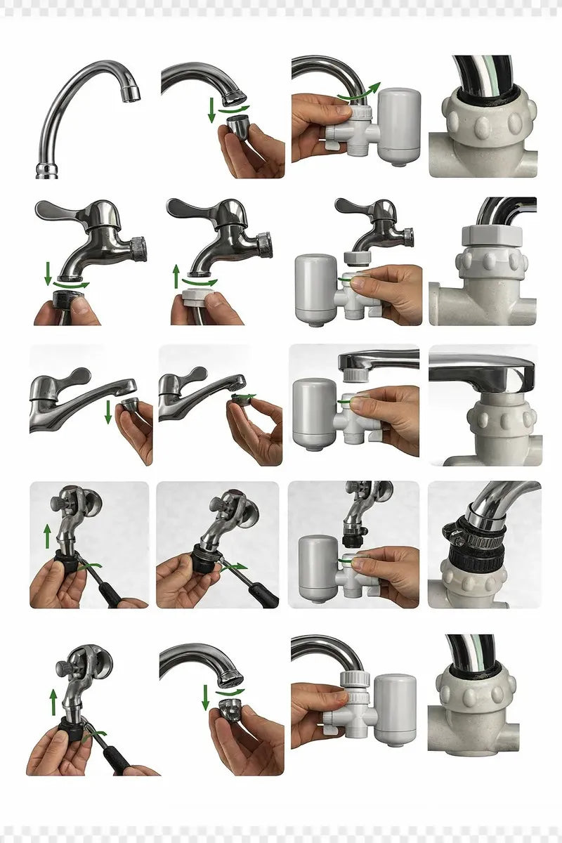 FILTRO PURIFICADOR DE AGUA PORTATIL PARA LLAVE PRACTICO SWS