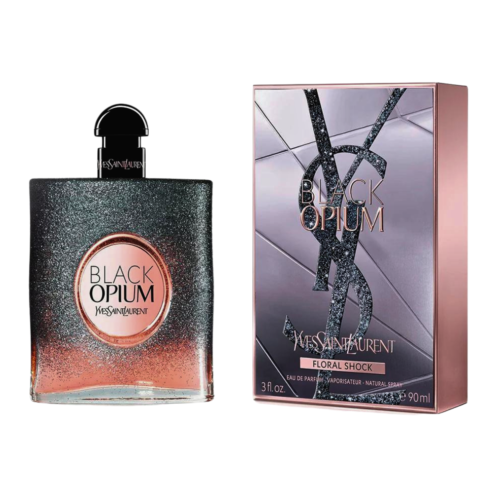YVES SAINT LAURENT BLACK OPIUM FLORAL SHOCK EDP 90ML (M)