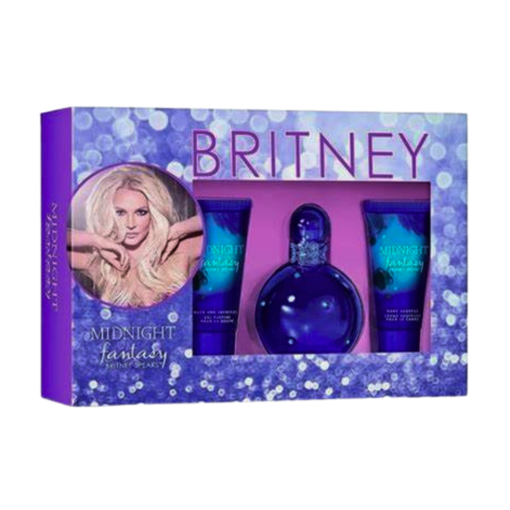SET BRITNEY SPEARS MIDNIGHT FANTASY EDP 100ML, BODY LOTION 50ML, SHOWER GEL 50ML (M)