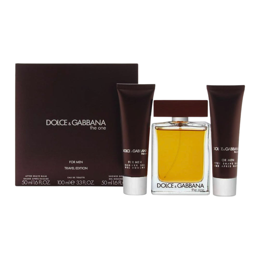 SET DOLCE & GABBANA THE ONE FOR MEN EDT 100ML GEL DE DUCHA 50ML CREMA DESPUES DE AFEITADO 50ML (H)
