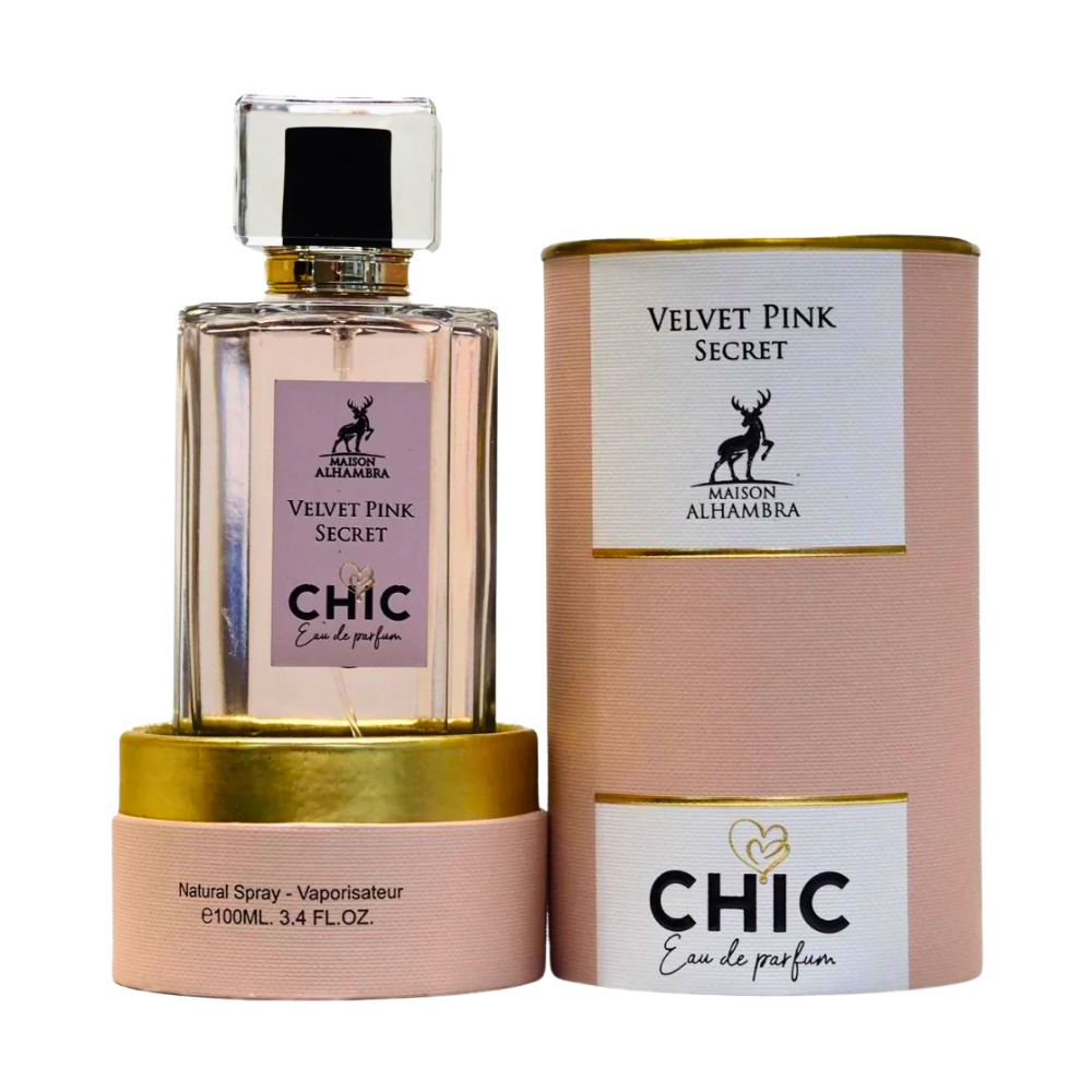 MAISON ALHAMBRA VELVET CHIC VELVET PINK SECRET EDP 100ML (M) (DUPE VICTORIAS SECRET LOVE EDP)