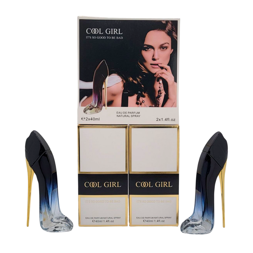 SET COOL GIRL IT S SO GOOD TO BE BAD EDP 40MLX2 (M) (AROMA SIMILAR A CAROLINA HERRERA GOOD GIRL)