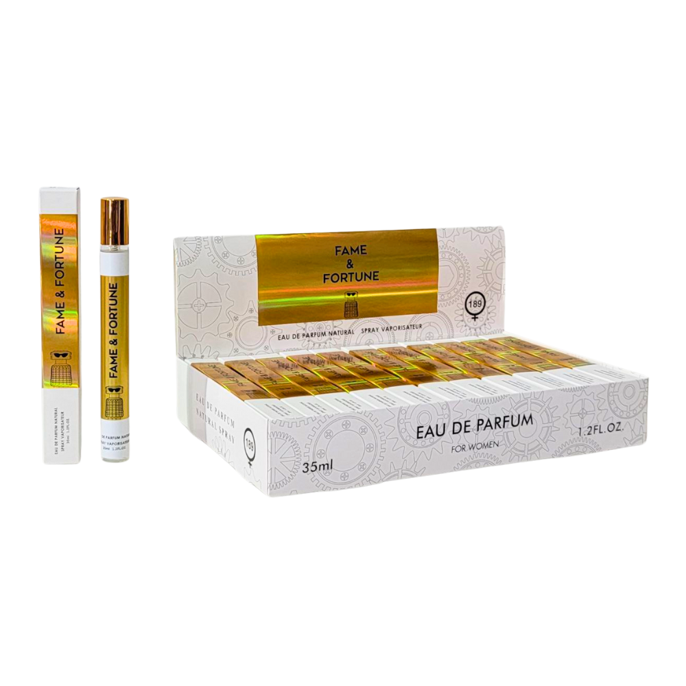 PERFUME EN TUBO PARA DAMA FAME & FORTUNE 189 EDP 35ML (M)